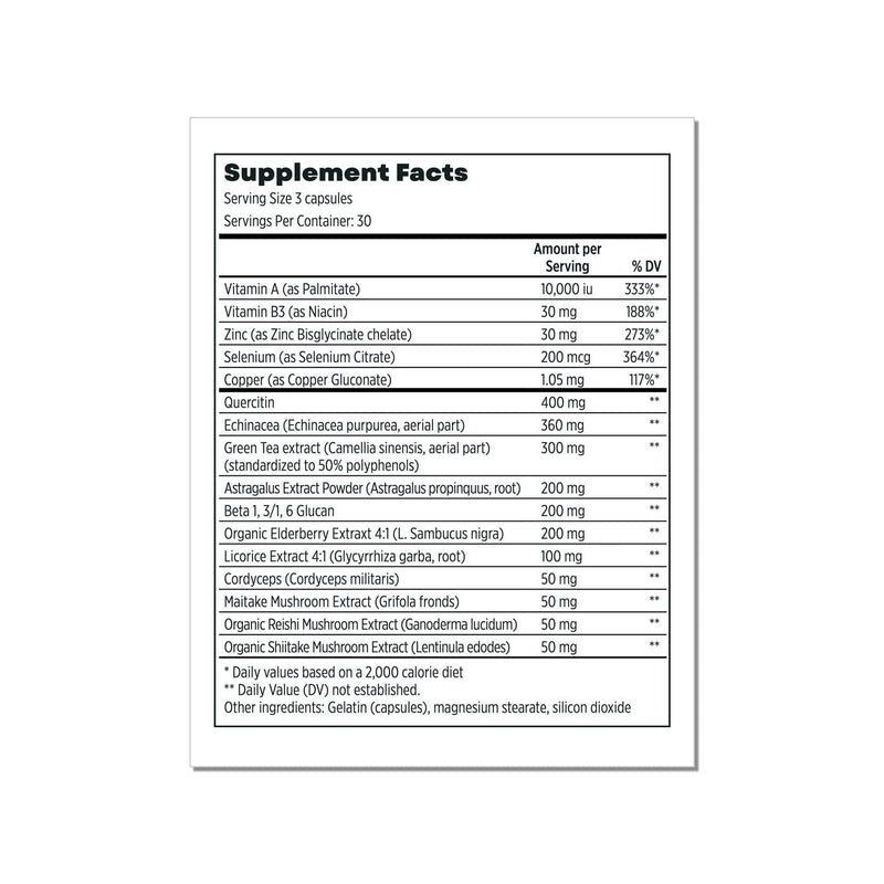 True-HealthDefense™️(was ViralResist) Supplement Facts